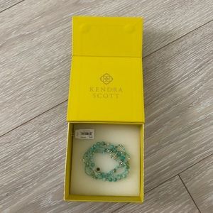 Kendra Scott “supak silver” Blue beaded bracelet